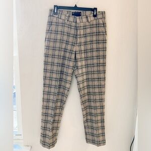 ASOS Design Straight Leg Slim Wool Blend Slack Pants